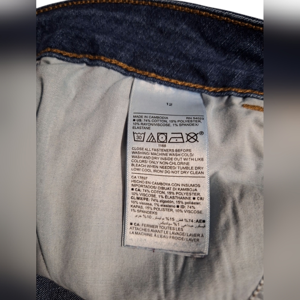 Blue Women's Jeans OLD NAVY super Skinny Mid-rise - Picture 4 of 4